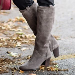 UGG Ava Nightfall Tall Suede Sheepskin Boots Size 11 NEW